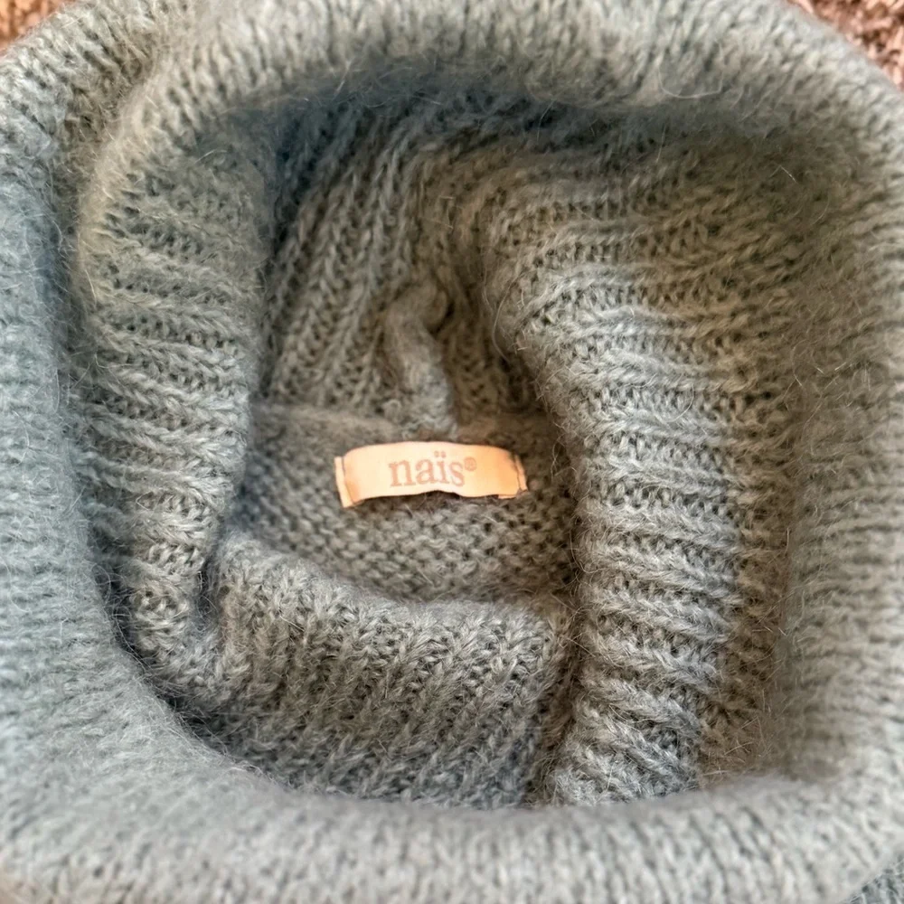 PULL PONCHO MOHAIR ET LAINE MODELE Paris NAIS - Picture 7 of 8